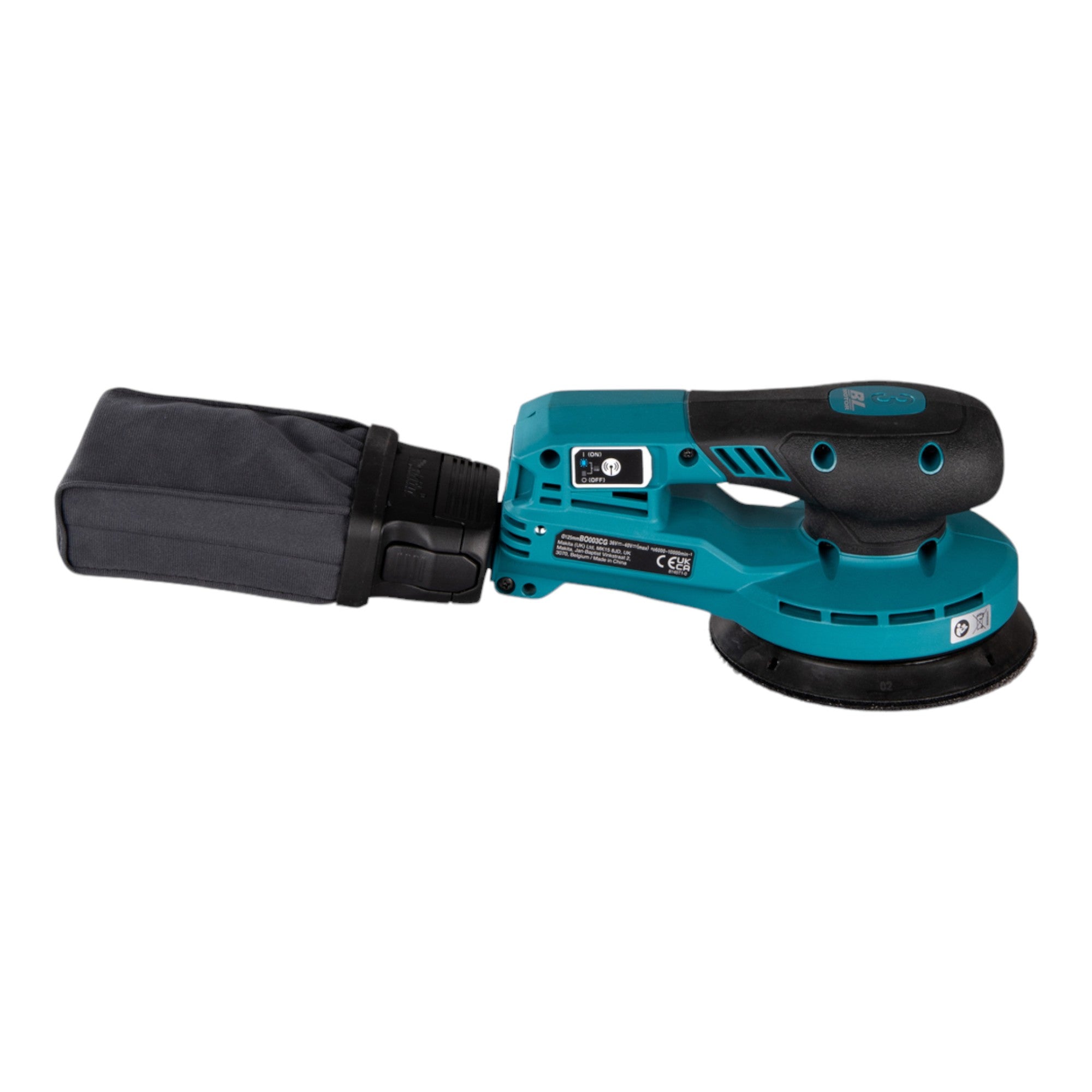 Makita BO 003 CGA1 Akku Exzenterschleifer 40 V max 125 mm 3 0 mm Hub Brushless 1x Akku 2 0 Ah ohne Ladegeraet 4 - toolbrothers