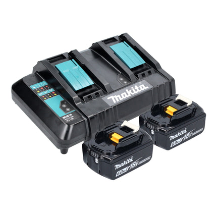 Cortacésped a batería Makita DLM 538 CG2 36 V (2x 18 V) 530 mm + 2x batería 6,0 Ah + cargador