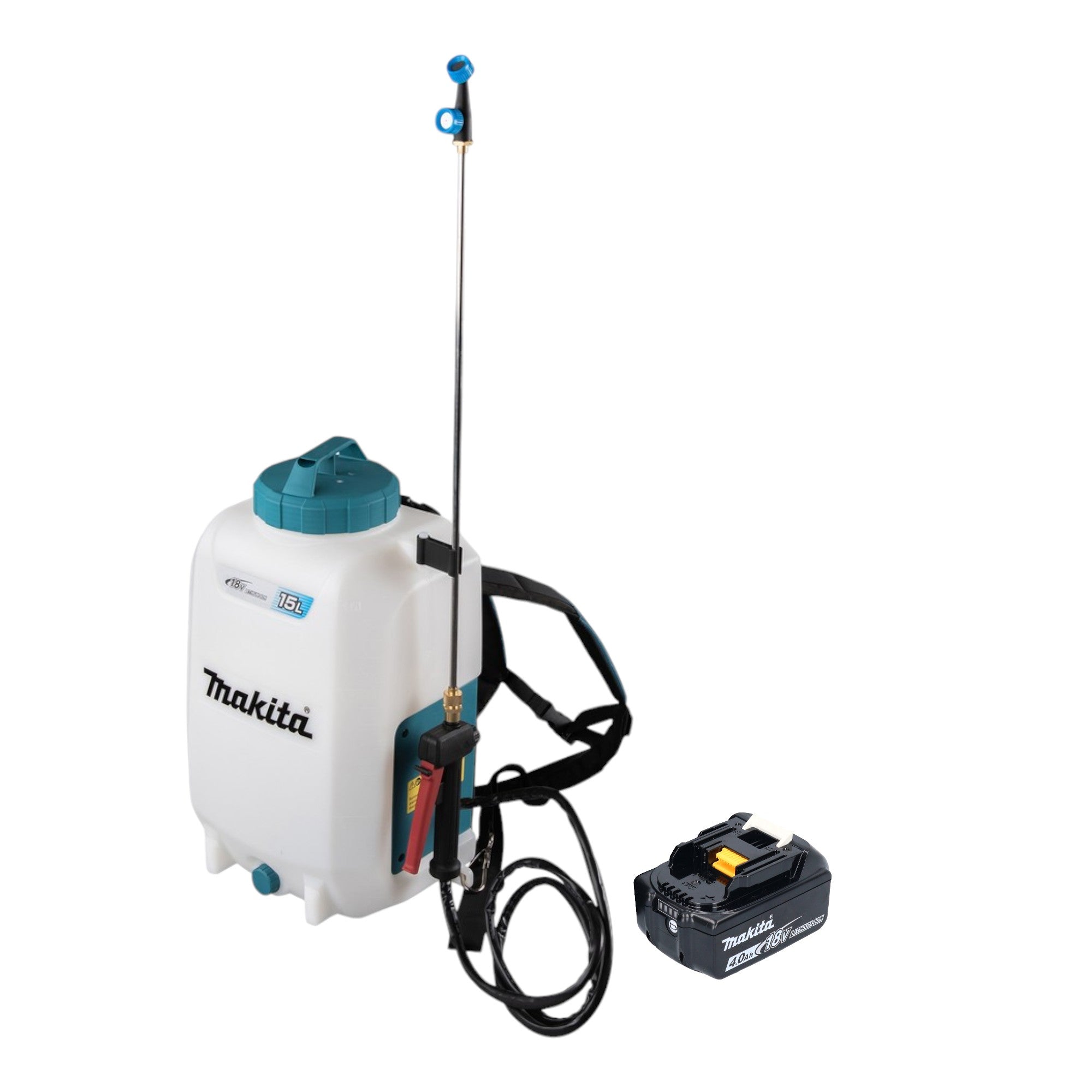 Makita DUS 158 M Akku Druckspritze 18 V 15 l 5 0 bar 1x Akku 4 0 Ah ohne Ladegeraet 0 - toolbrothers