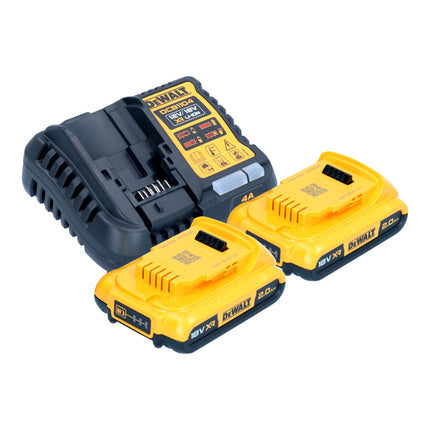 Pistola a cartuccia a batteria DeWalt DCE 581 D2K 18 V 310 ml + 2x batteria ricaricabile 2,0 Ah + caricatore + custodia