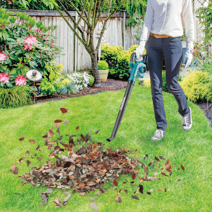 Soplador sin cable Makita UB 101 DSA 12 V máx. + 2x batería recargable 2,0 Ah + cargador