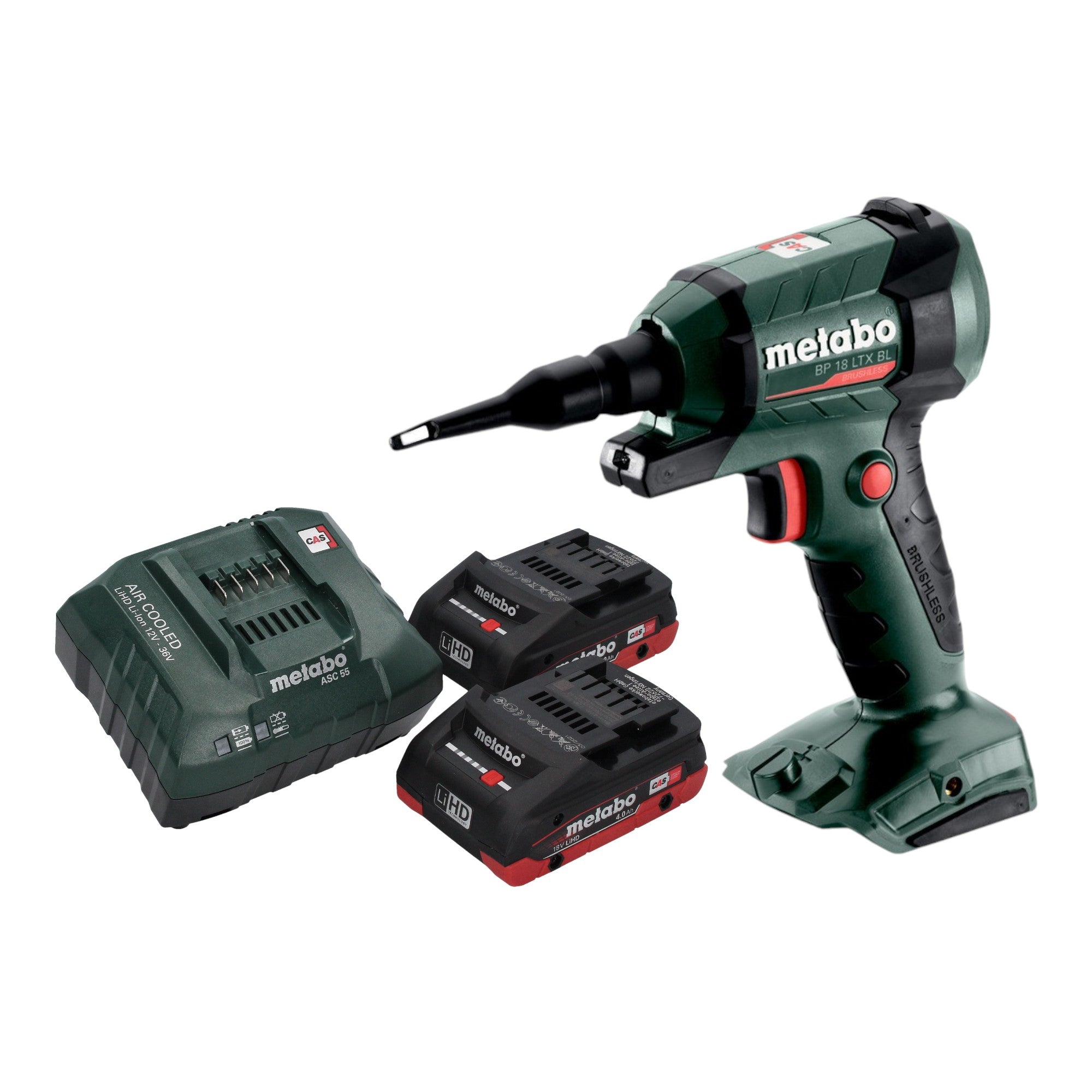 Metabo BP 18 LTX BL Akku Blaspistole 18 V Brushless 2x LiHD Akku 4 0 Ah Ladegeraet 0 - toolbrothers