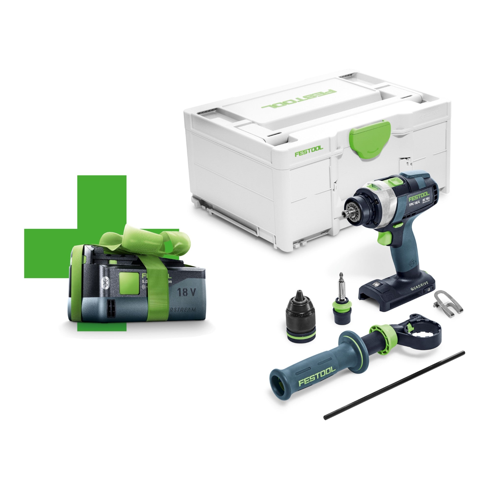 Festool TPC I Basic 5 0 Akku Schlagbohrschrauber 18 V 75 Nm 577053 Brushless 1x Akku 5 0 Ah Systainer ohne Ladegeraet 0 - toolbrothers
