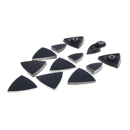 Fein Multimaster MM 700 Max herramienta multifunción 450 W Starlock Max Black Edition + juego de accesorios de lijado 63 piezas + L-Boxx