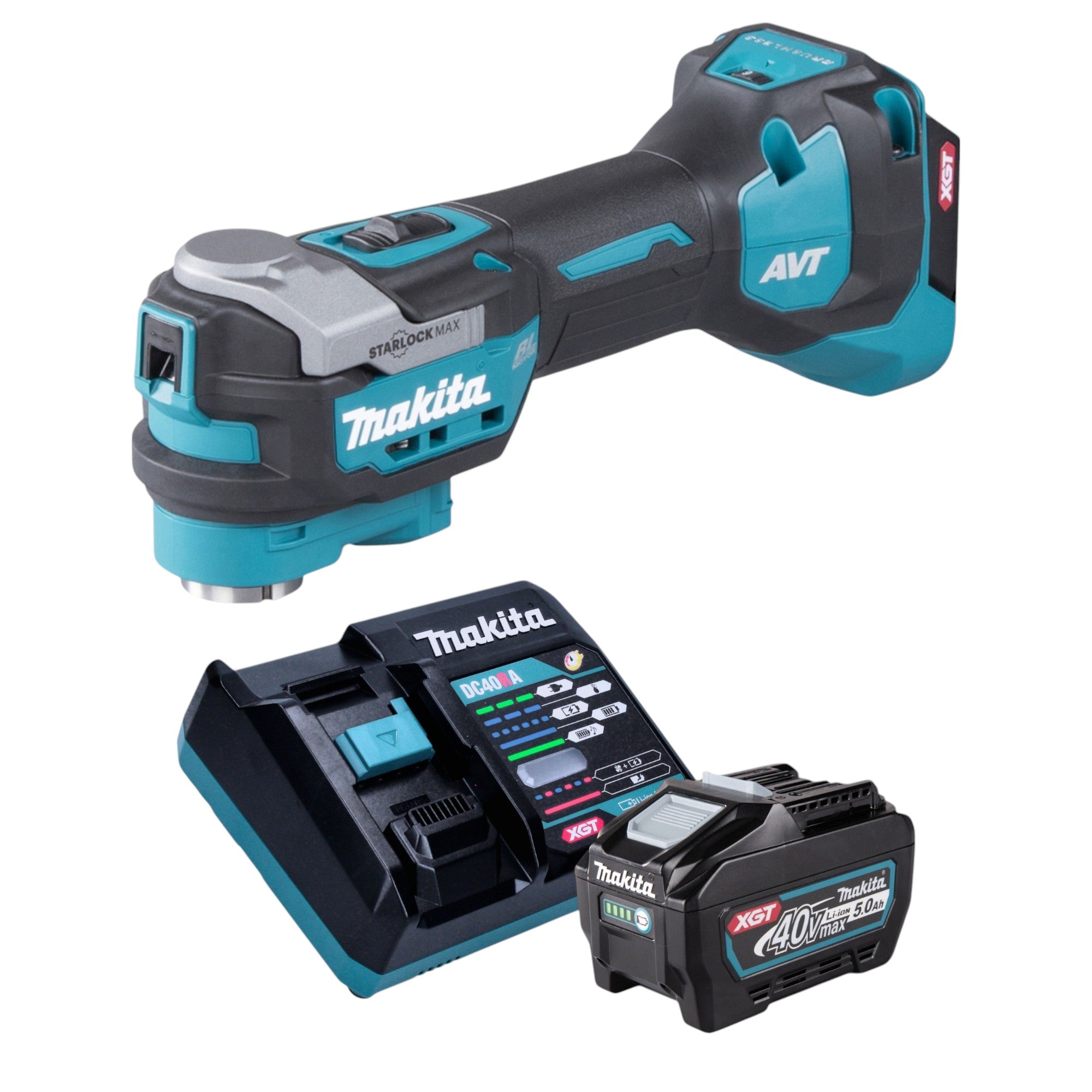 Makita TM 001 GT101 Akku Multifunktionswerkzeug 40 V max Starlock Max Brushless 1x Akku 5 0 Ah Ladegeraet 0 - toolbrothers