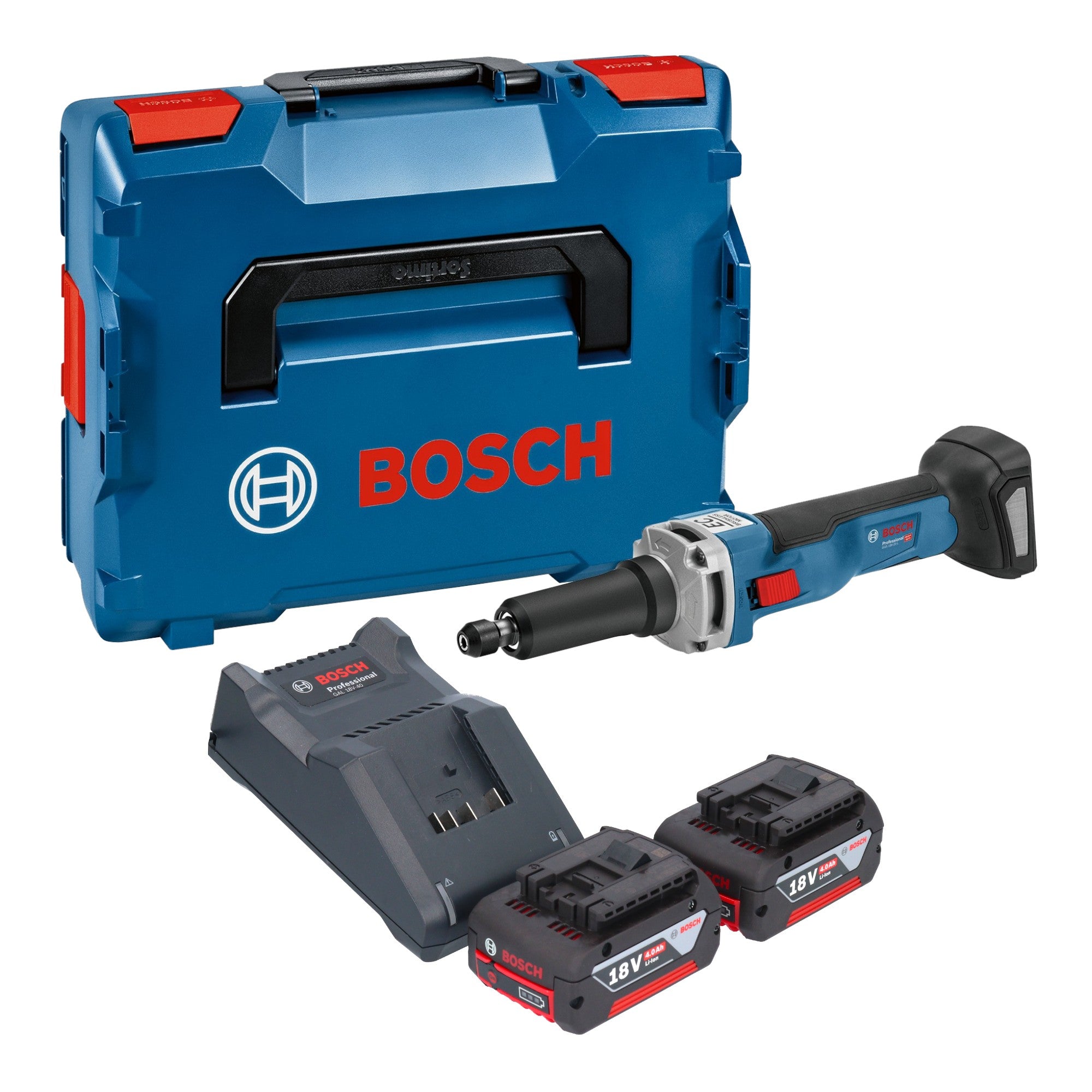 Bosch GGS 18V 23 LC Professional Akku Geradschleifer 18 V Brushless 2x Akku 4 0 Ah Ladegeraet L Boxx 0 - toolbrothers