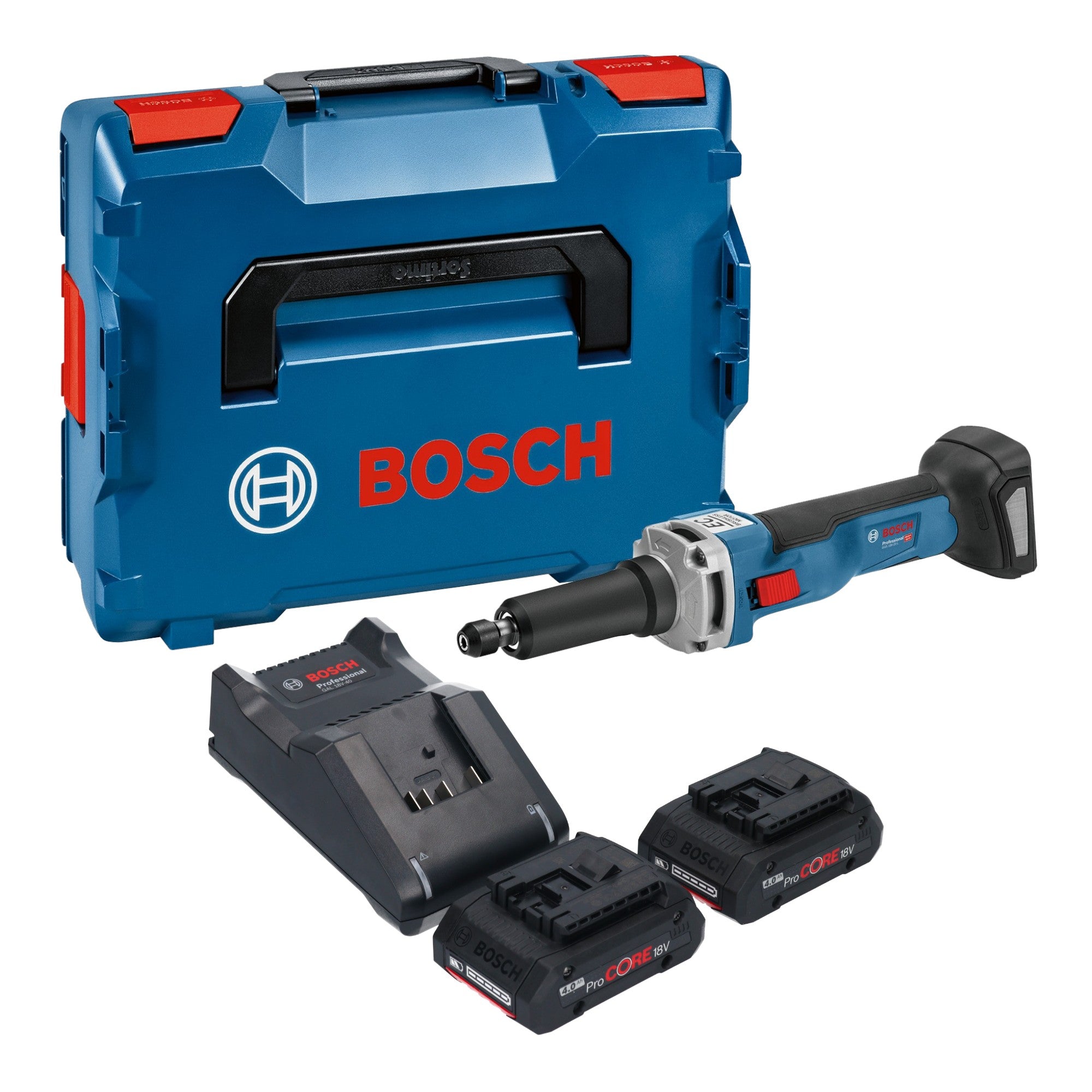Bosch GGS 18V 23 LC Professional Akku Geradschleifer 18 V Brushless 2x ProCORE Akku 4 0 Ah Ladegeraet L Boxx 0 - toolbrothers