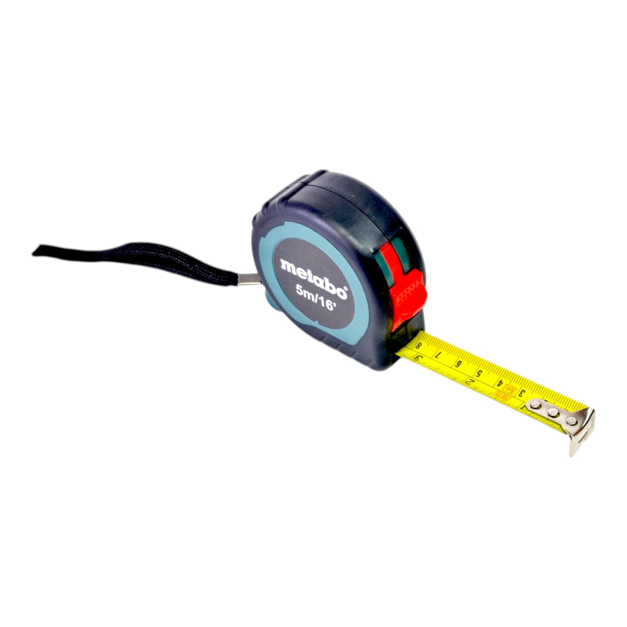Metabo Massband 5 0 m 16 ft 657050000 mit Guertelhaken und Schnell Stop Funktion 0 - toolbrothers