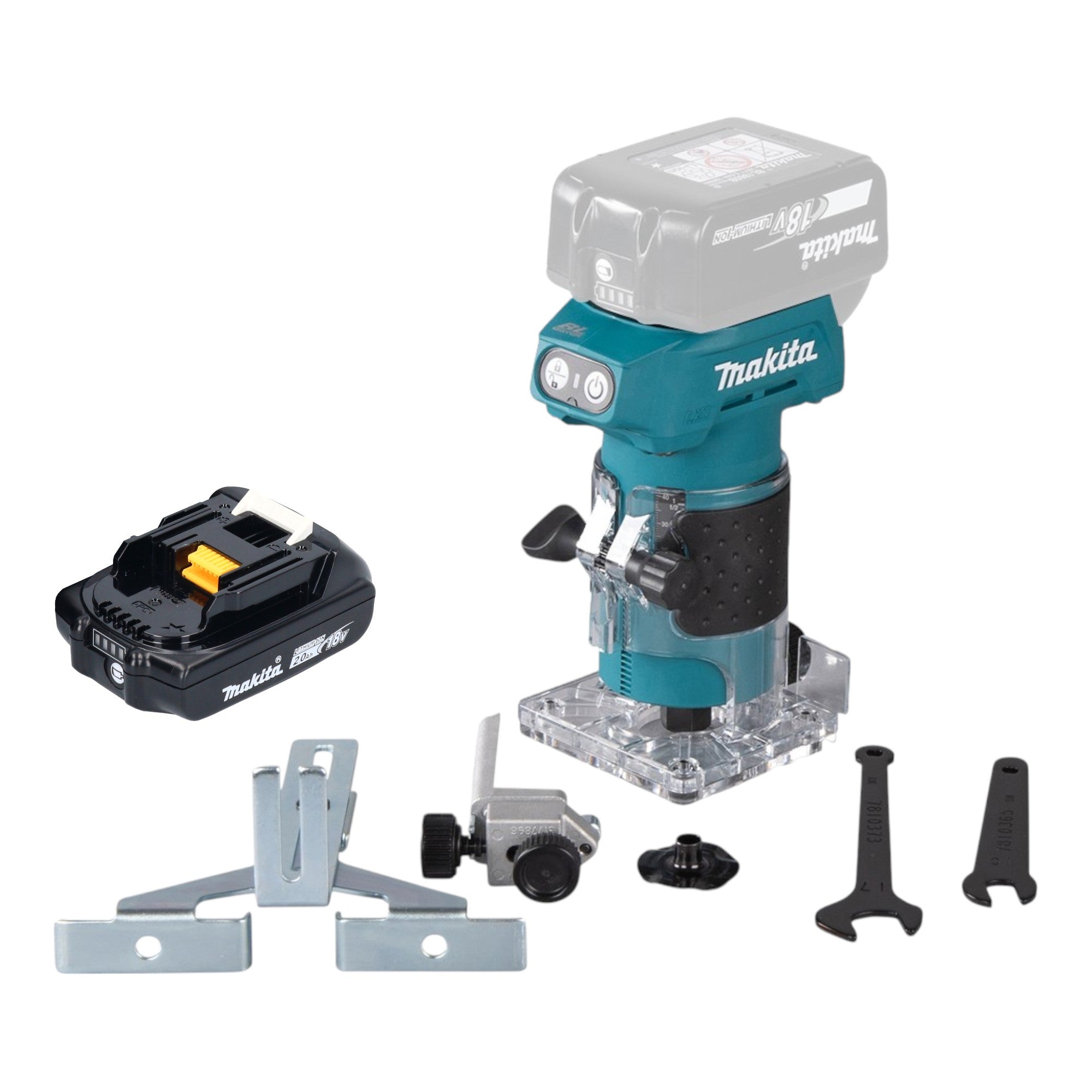 Makita DRT 52 A1 Akku Kantenfraese 18 V 6 mm Brushless 1x Akku 2 0 Ah ohne Ladegeraet 0 - toolbrothers