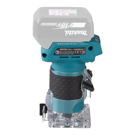 Makita DRT 52 SA1 cordless edge router 18 V 6 mm brushless + 1x rechargeable battery 2.0 Ah + charger