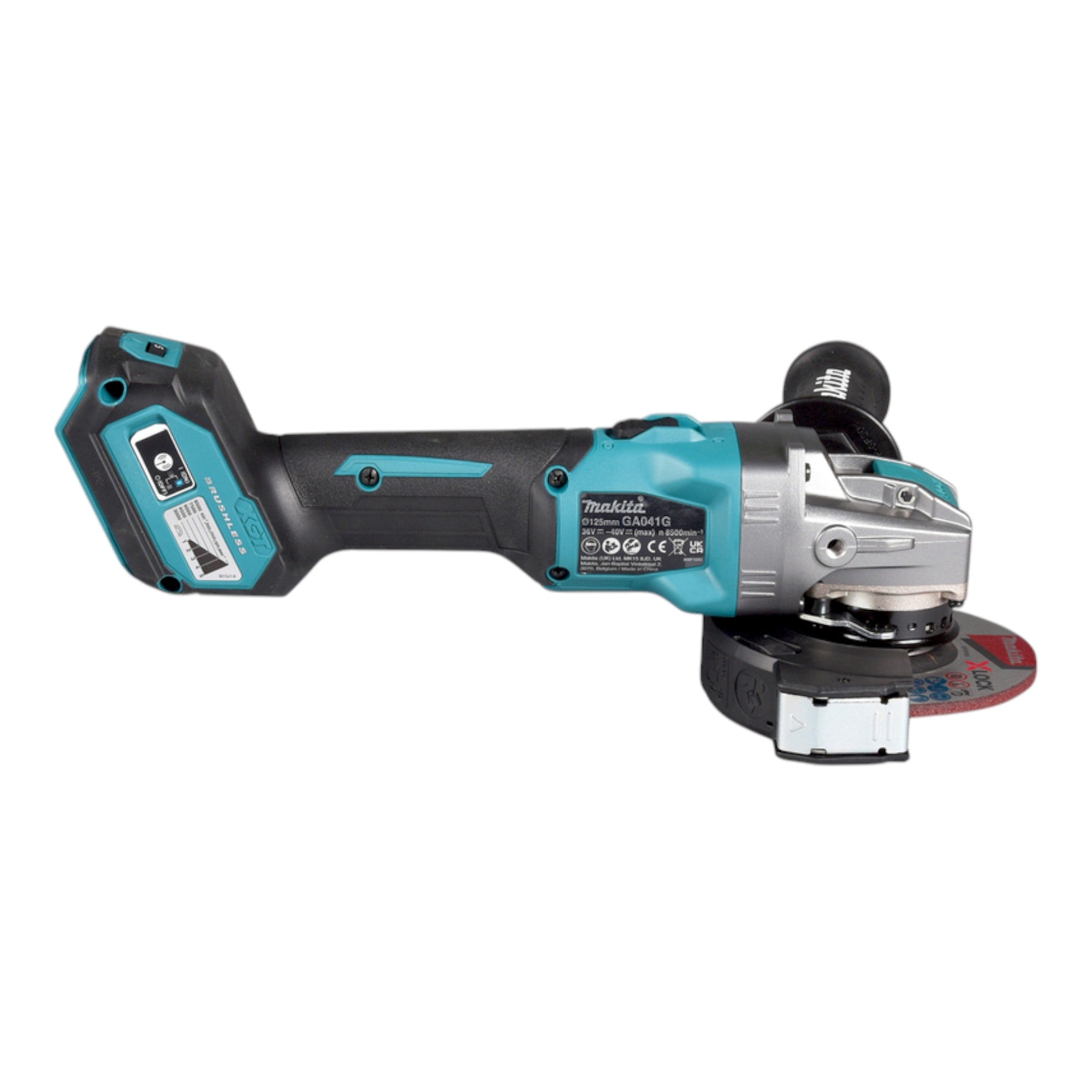 Makita GA 041 GD1 Akku Winkelschleifer 40 V max 125 mm X LOCK Brushless 1x Akku 2 5 Ah ohne Ladegeraet 4 - toolbrothers