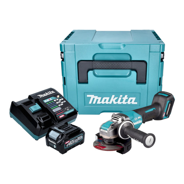 Makita GA 047 GD101 Akku Winkelschleifer 40 V max 125 mm X LOCK Brushless 1x Akku 2 5 Ah Ladegeraet Makpac 0 - toolbrothers