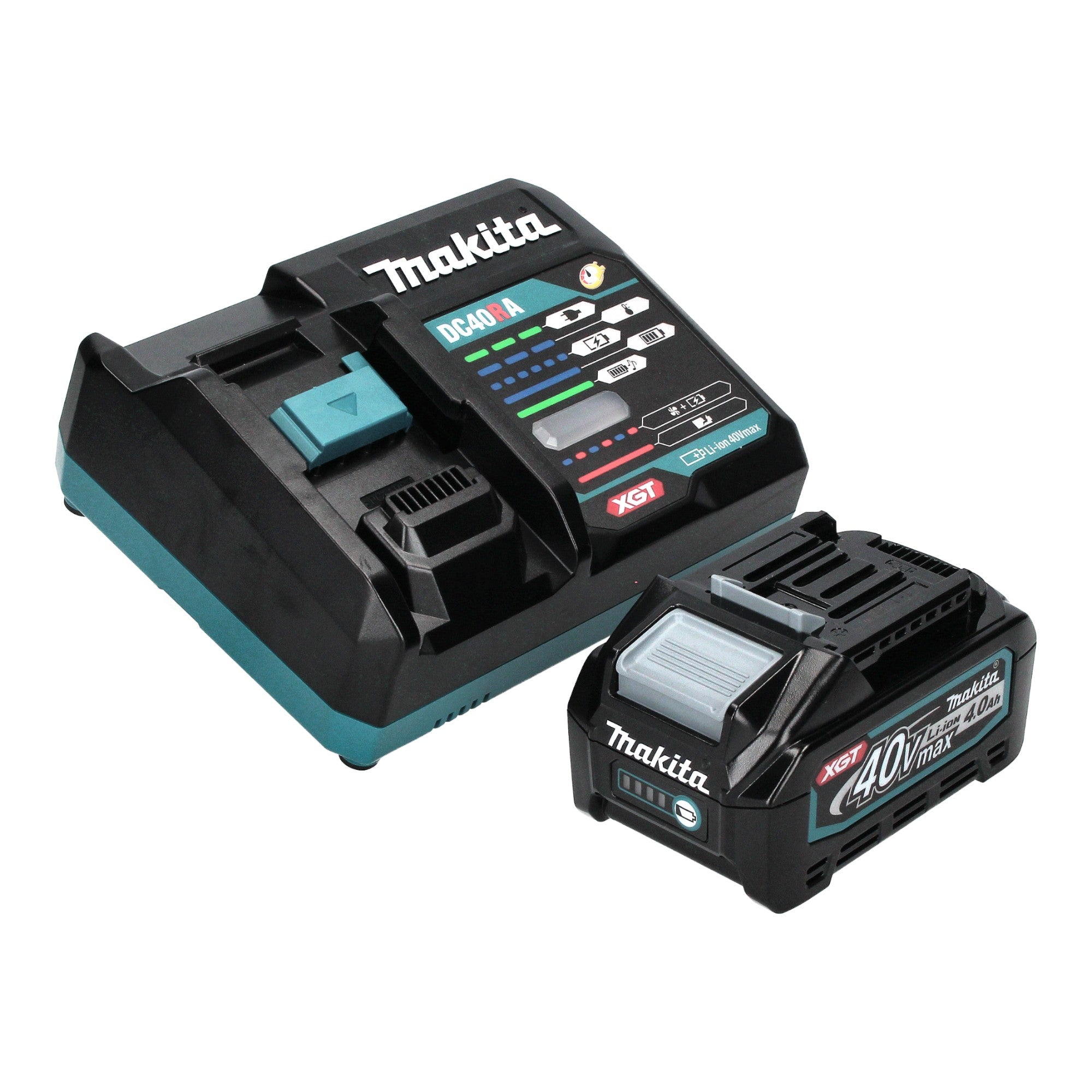 Makita GA 044 GM101 Akku Winkelschleifer 40 V max 125 mm X LOCK Brushless 1x Akku 4 0 Ah Ladegeraet Makpac 3 - toolbrothers