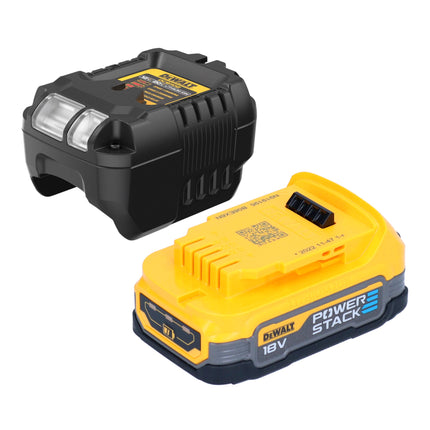 DeWalt DCS 355 E1 Akku Oszillierer Multitool 18 V Brushless + 1x Powerstack Akku 1,7 Ah + Ladegerät + Zubehör