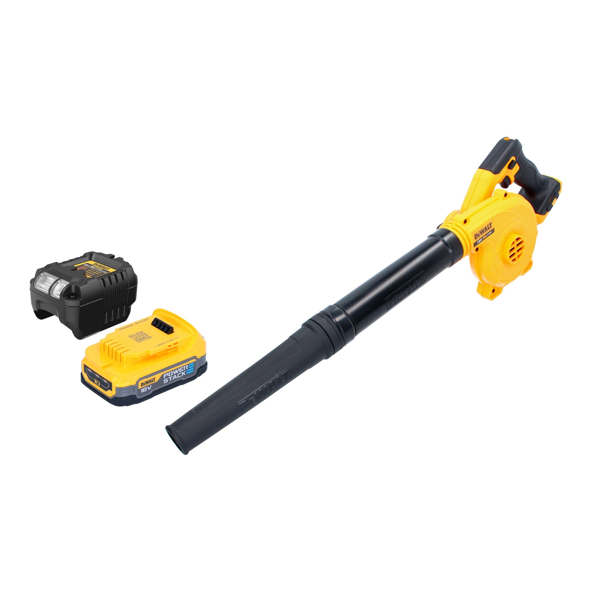 DeWalt DCV 100 E1 Akku Geblaese Laubblaeser 18 V 1x Powerstack Akku 1 7 Ah Ladegeraet 0 - toolbrothers