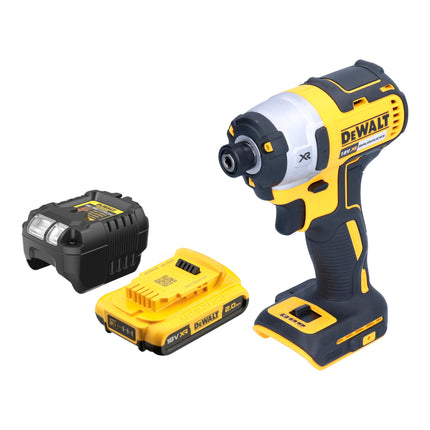 DeWalt DCF 887 D1 cordless impact wrench 18 V 205 Nm 1/4" brushless + 1x rechargeable battery 2.0 Ah + charger