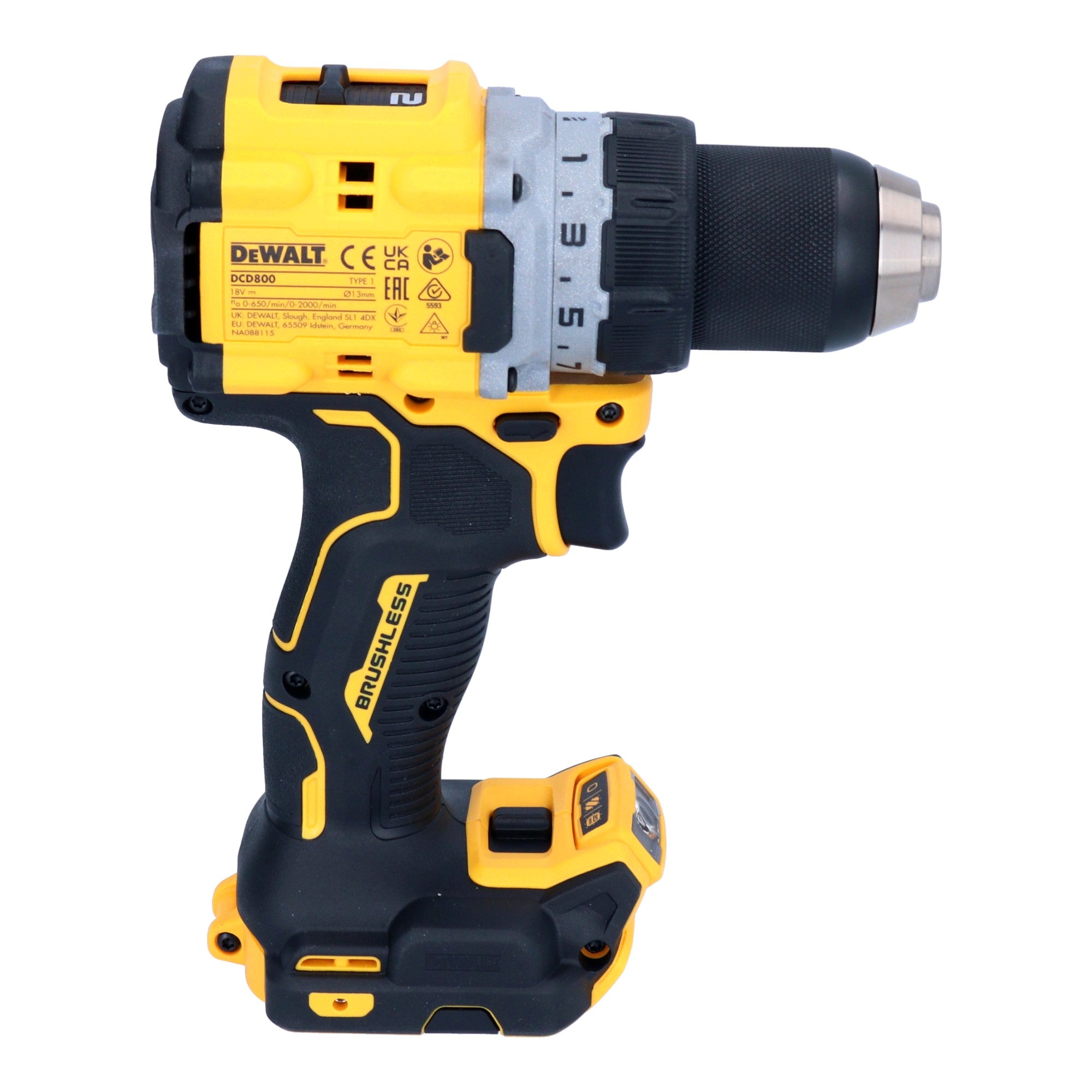 DeWalt DCD 800 E1 Akku Bohrschrauber 18 V 90 Nm Brushless 1x Powerstack Akku 1 7 Ah Ladegeraet  4 - toolbrothers