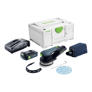 Festool ETSC 2 125-Basic Akku Exzenterschleifer 18 V 125 mm Brushless + 1x Akku 3,0 Ah + Ladegerät + Systainer