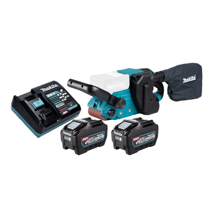 Makita BS 001 GT201 Akku Bandschleifer 40 V max 76 x 533 mm Brushless 2x Akku 5 0 Ah Ladegeraet 0 - toolbrothers