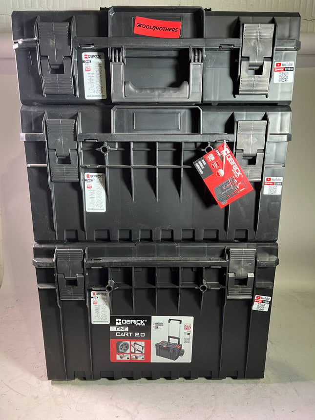 Qbrick System ONE 2.0 Technology Set Nº 1 Carro de herramientas + ONE 200 2.0 Technology + ONE 350 2.0 Technology + ONE Cart 2.0 IP66 105,4 l 640 x 440 x 900 mm