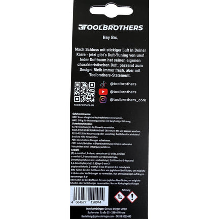 Toolbrothers Duftbaum Winkelschleifer Design Duft BLACK PINE hoelzerne mit frischen Duftnoten 3 - toolbrothers