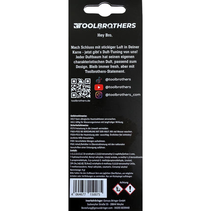 Toolbrothers Duftbaum DAS BIER Design Duft NEW CAR exotische und frische Duftnoten 3 - toolbrothers
