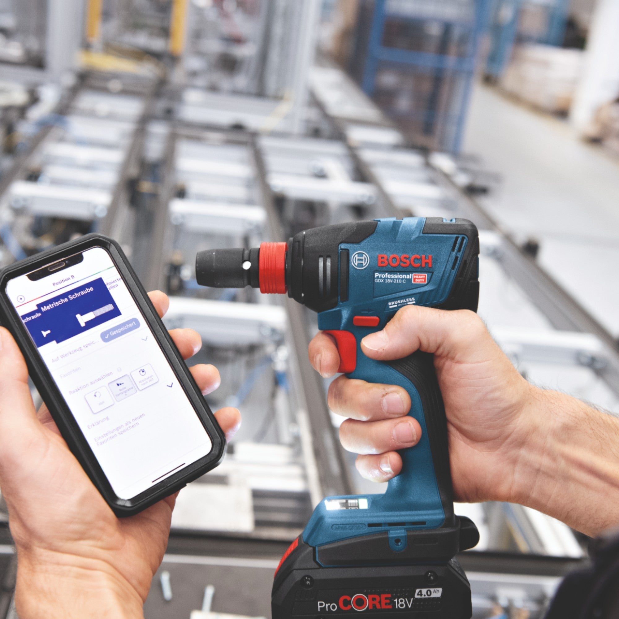 Bosch GDX 18V 210 C Professional Akku Drehschlagschrauber 18 V 210 Nm Brushless 1x Akku 2 0 Ah Ladegeraet 3 - toolbrothers