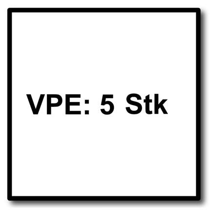 Festool HS 75/1,2 BI/5 Metal Steel / Lame de scie sauteuse en acier bi-métal - 5 pièces ( 204270 ) Forme de base ondulée en bi-métal HS