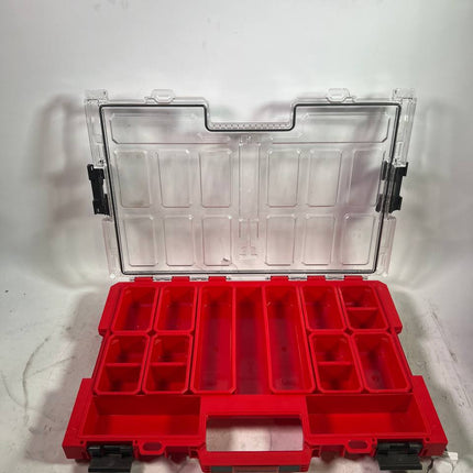 Qbrick System ONE Organizer L 2 0 RED ULTRA HD stapelbar 531 x 379 x 77 mm 6 l IP66 mit 10 Inlays Leicht Gebraucht 2 - toolbrothers