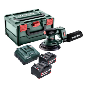 Metabo SXA 18 LTX 150 BL Akku Exzenterschleifer 18 V 150 mm Brushless + 2x Akku 4,0 Ah + Ladegerät + metaBOX