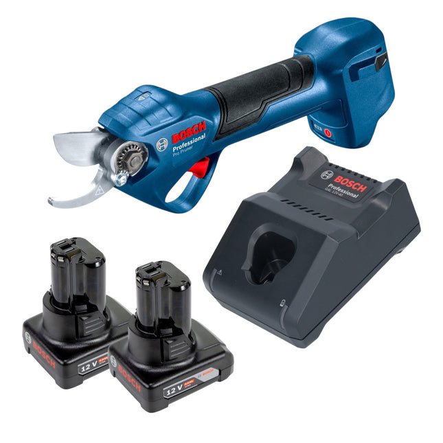 Bosch Pro Pruner Professional Akku Astschere 12 V 2x Akku 4 0 Ah Ladegeraet 0 - toolbrothers
