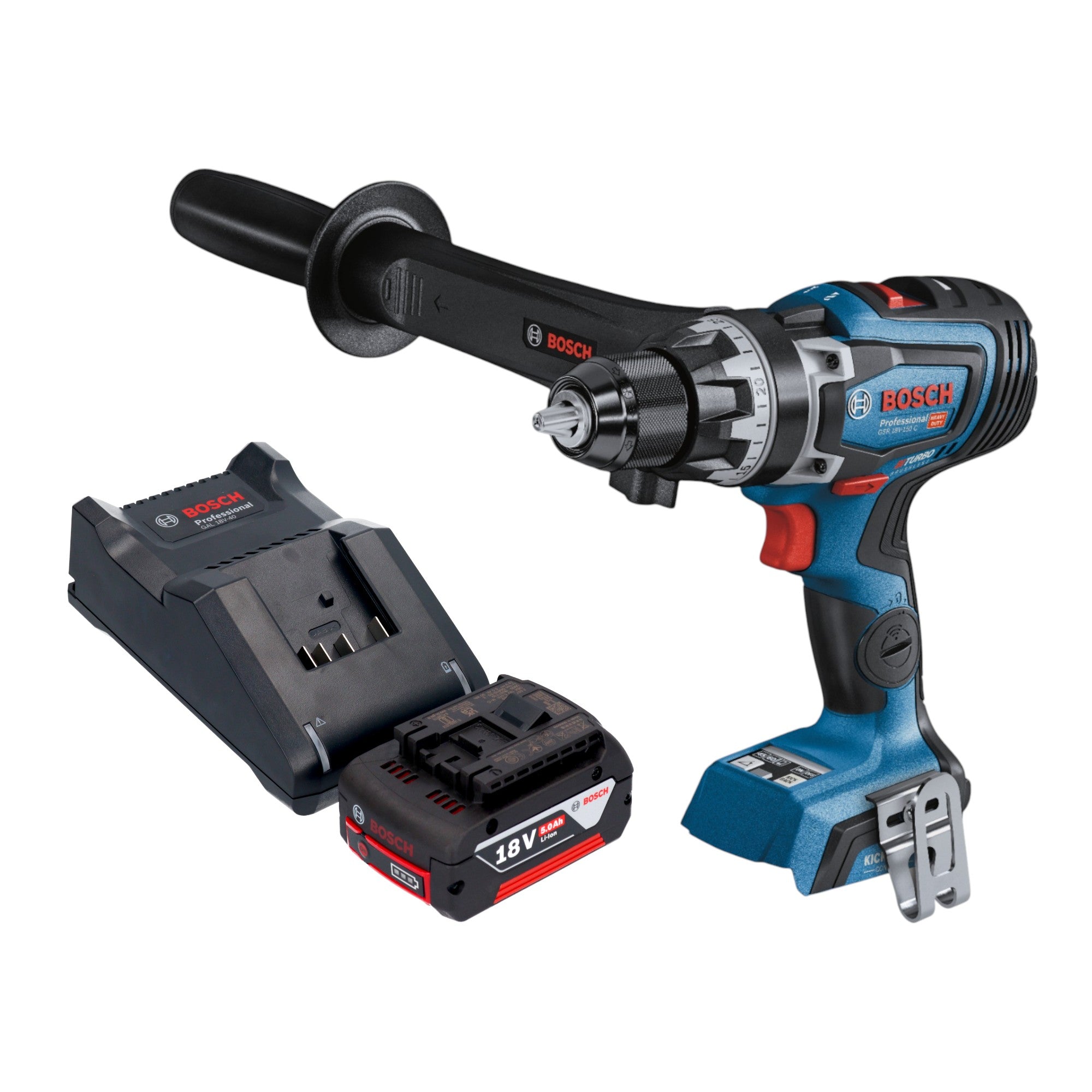 Bosch GSR 18V 150 C Professional Akku Bohrschrauber 18 V 150 Nm Brushless 1x Akku 5 0 Ah Ladegeraet 0 - toolbrothers
