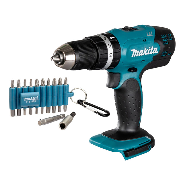 Makita DHP 453 Z Akku Schlagbohrschrauber 18 V 42 Nm 22 tlg Bit Set ohne Akku ohne Ladegeraet 0 - toolbrothers