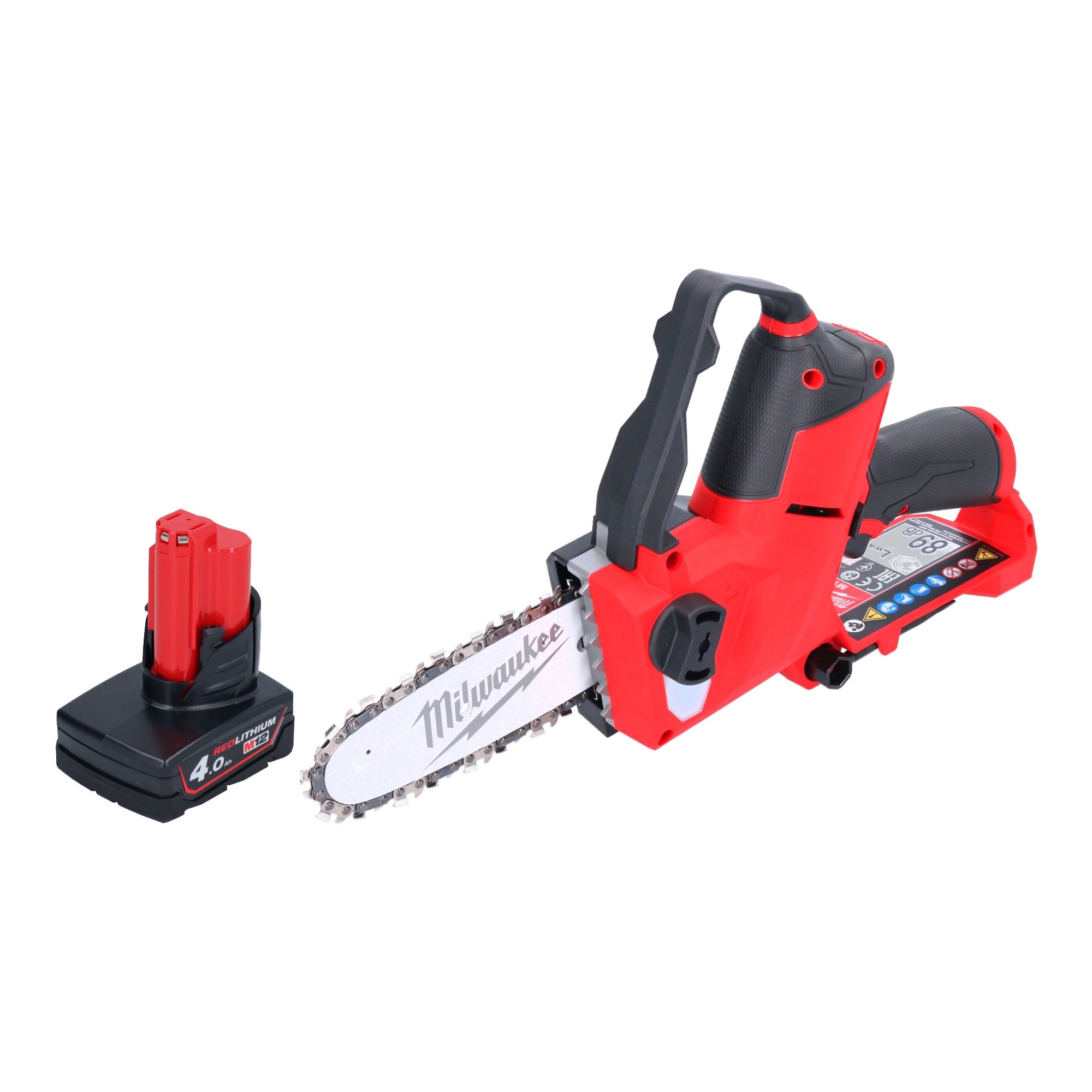 Milwaukee M12 FHS 401 Akku Astsaege 12 V 15 cm Brushless 1x Akku 4 0 Ah ohne Ladegeraet 0 - toolbrothers