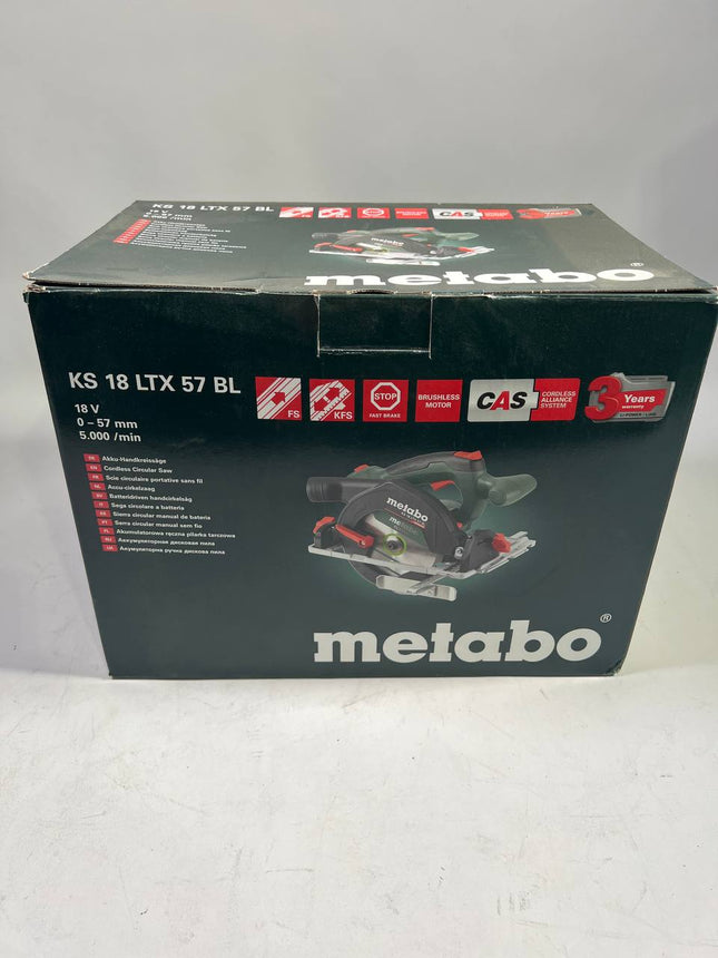 Metabo KS 18 LTX 57 BL Akku Handkreissaege 18 V 57 mm 611857840 Metabox ohne Akku ohne Ladegeraet Gebraucht 1 - toolbrothers