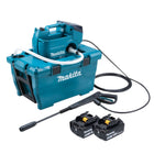Makita DHW 080 T2K Akku Hochdruckreiniger 36 V 2x 18 V 80 bar 380 l h Brushless 2x Akku 5 0 Ah ohne Ladegeraet 0 - toolbrothers
