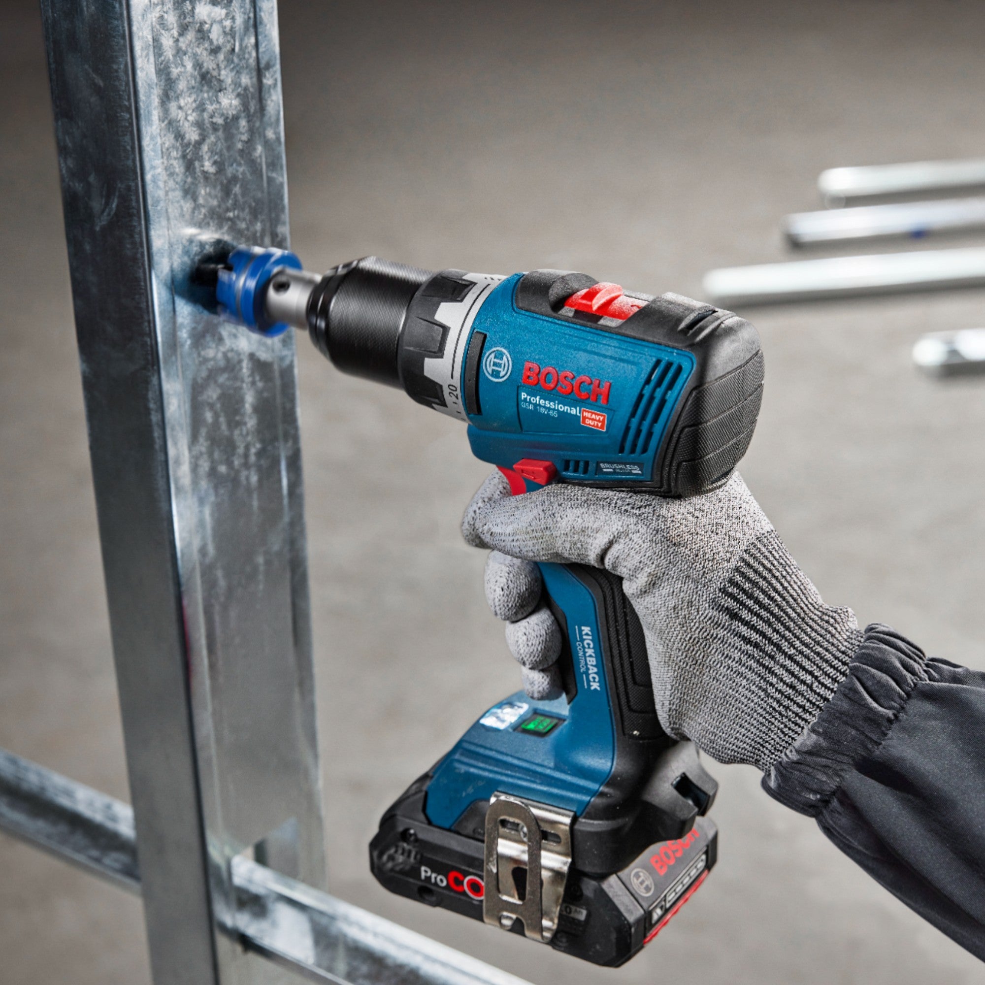 Bosch GSR 18V 65 Professional Akku Bohrschrauber 18 V 63 Nm Brushless 1x ProCORE Akku 5 5 Ah Ladegeraet 4 - toolbrothers