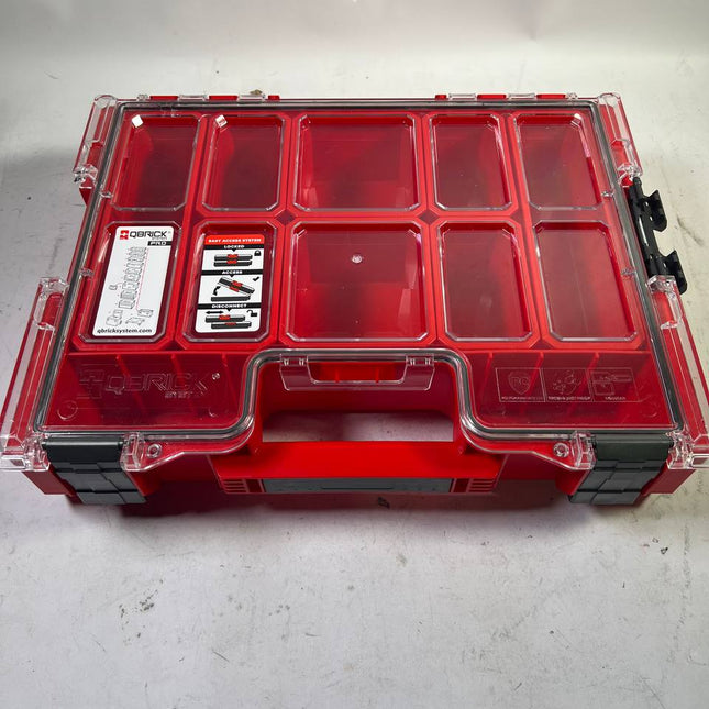 Qbrick System PRO Organizer 300 RED ULTRA HD stapelbar mit 8 Inlays Beschaedigt 1 - toolbrothers