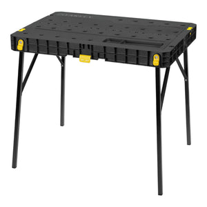 Stanley einklappbare Werkbank 850 x 740 mm ( STST83492-1 ) mobile Werkzeugbox aus Kunststoff