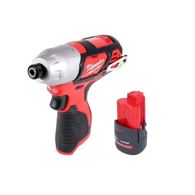 Milwaukee M12 BID 251 Akku Schlagschrauber 12 V 112 Nm 1 4 1x Akku 2 5 Ah ohne Ladegeraet 0 - toolbrothers