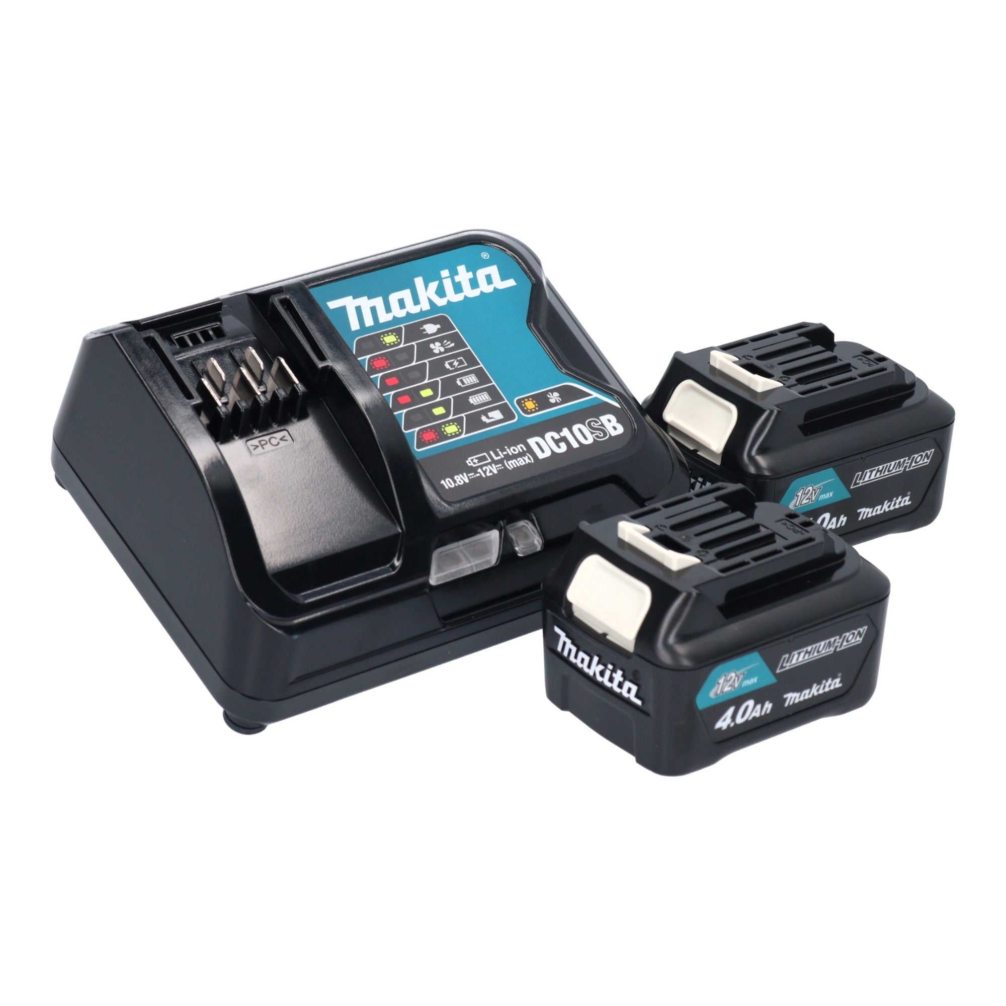 Makita UR 100 DSM2P Akku Rasentrimmer 12 V max 260 mm pink 2x Akku 4 0 Ah Ladegeraet 2 - toolbrothers