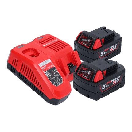 Milwaukee M18 GG 502 Akku Fettpresse 18 V 690 bar 2x Akku 5 0 Ah Ladegeraet 2 - toolbrothers