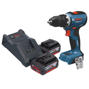 Bosch GSB 18V-65 Professional Akku Schlagbohrschrauber 18 V 65 Nm Brushless + 2x Akku 4,0 Ah + Ladegerät