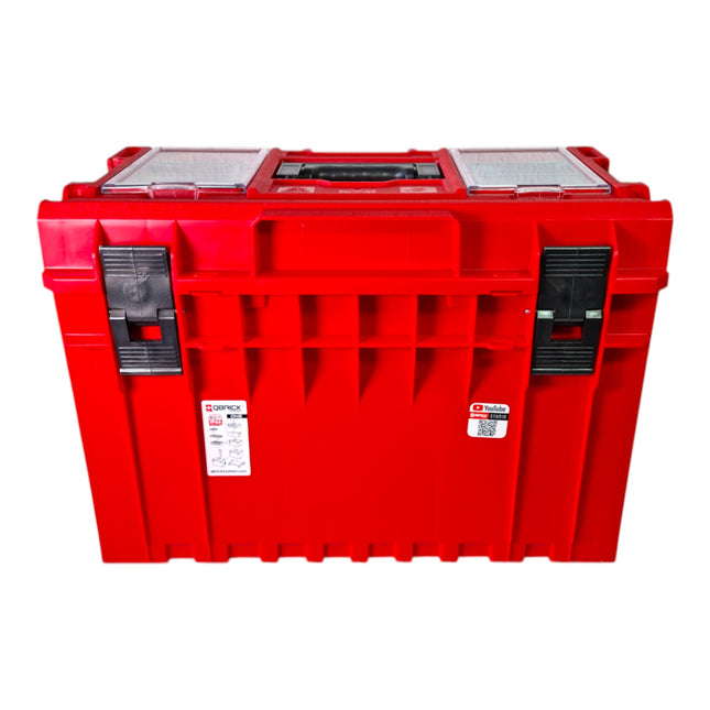 Qbrick System ONE 450 PROFI RED ULTRA HD Custom Werkzeugkoffer modularer Organizer 585 x 385 x 420 mm 52 l stapelbar IP66 alte Version 0 - toolbrothers