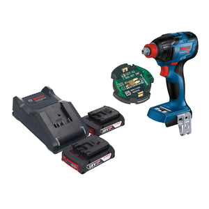 Bosch GDX 18V-210 C Professional Akku Drehschlagschrauber 18 V 210 Nm Brushless + 2x Akku 2,0 Ah + Ladegerät + GCY 42 Bluetooth Modul