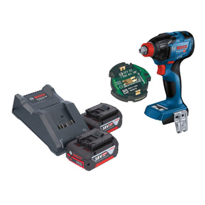 Bosch GDX 18V-210 C Professional Akku Drehschlagschrauber 18 V 210 Nm Brushless + 2x Akku 4,0 Ah + Ladegerät + GCY 42 Bluetooth Modul