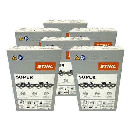 Stihl 6x 3 8 Rapid Super 3 RS3 Saegekette 50 cm 3 8 1 6 mm 72 TG 6 Stueck 6x 36260000072  0 - toolbrothers
