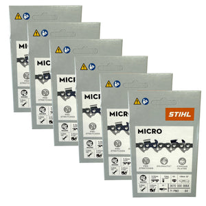 Stihl 6x 1/4" Picco Micro 3 (PM3) Sägekette 30 cm 1/4" P 1,1 mm 64 TG 6 Stück ( 6x 36700000064 )