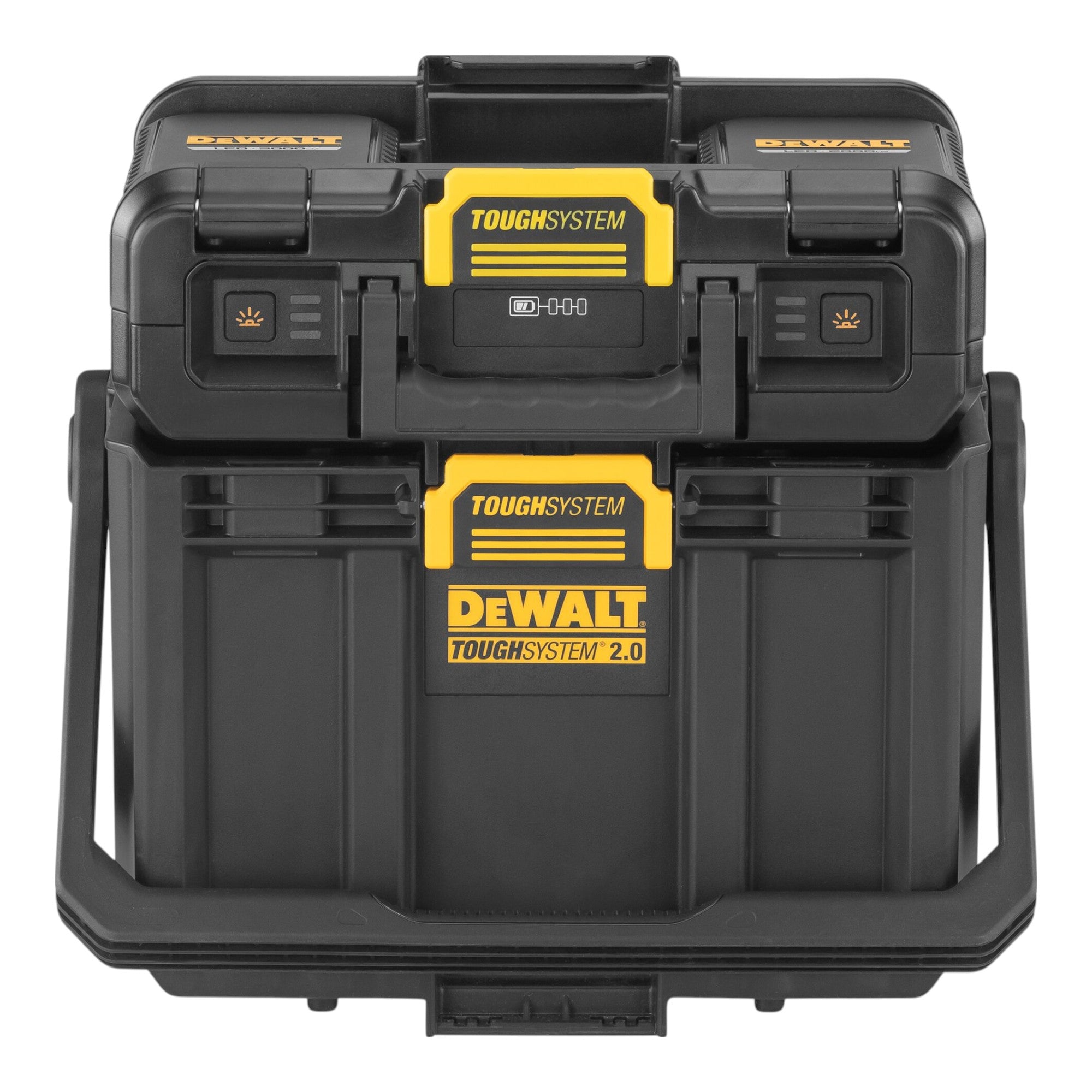 DeWalt DWST08061 1 Werkzeugbox mit integrierten Leuchten 395 x 352 x 255 mm ToughSystem 2 0 2x Powerstack Akku 1 7 Ah Ladegeraet 1 - toolbrothers