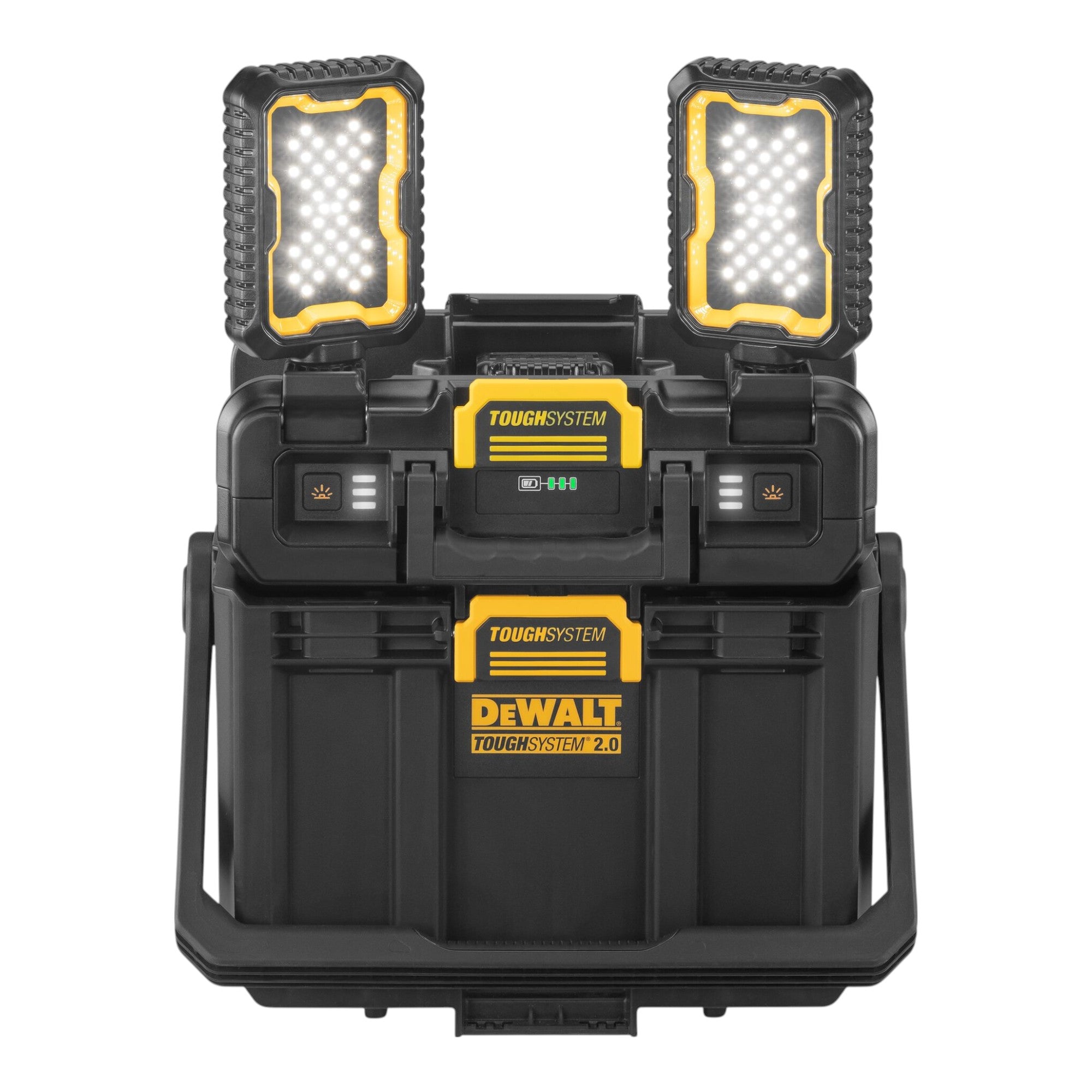 DeWalt DWST08061 1 Werkzeugbox mit integrierten Leuchten 395 x 352 x 255 mm ToughSystem 2 0 2x Akku 4 0 Ah Ladegeraet 4 - toolbrothers